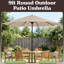 Parasol de patio rond de 9 pi - Parasol d'extérieur à auvent ventilé facile à manivelle - pour terrasse, balcon, porche, cour ou piscine par Pure Garden (sable)-806706503
