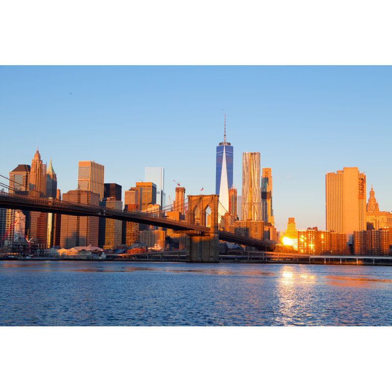 Morning Over Manhattan - Wrapped Canvas Print, 30cm H x 46cm W