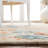 Camron Floral Handmade Tufted Wool Beige/Blue Area Rug-373618315