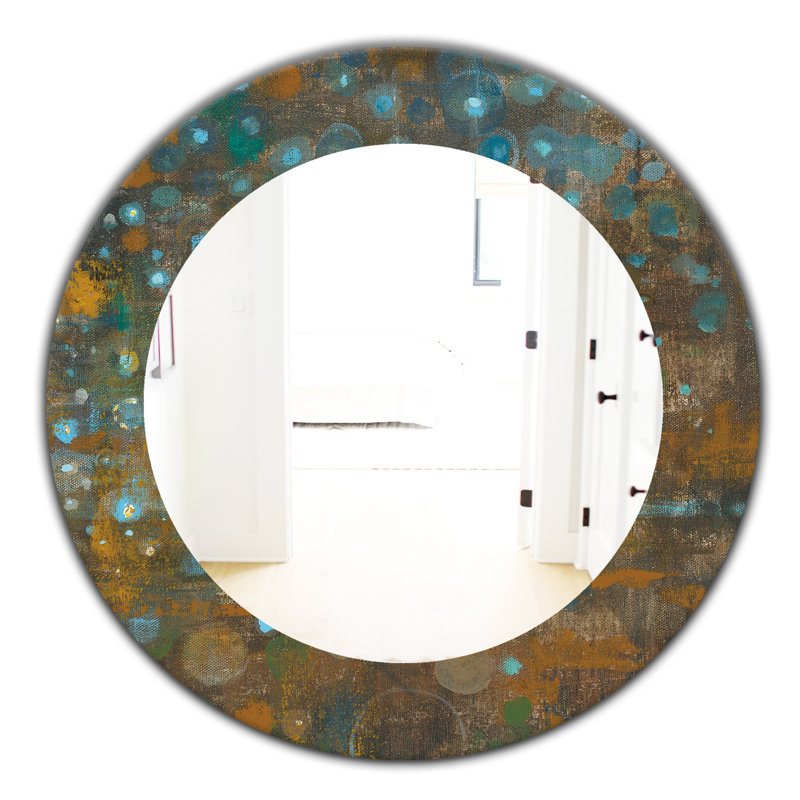 Miroir mural Dots on Glass IV, H 23,6 po x l 23,6 po