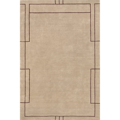 Nile Bordered Wool-Blend Area Rug