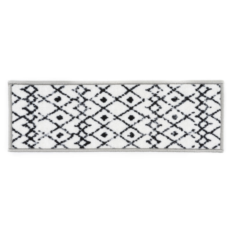Modern Boho Design Machine Washable Non-Slip Stair Tread