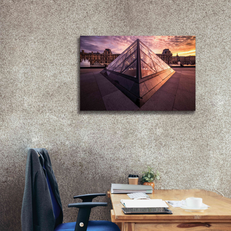 'Louvre II' by Giuseppe Torre, Canvas Wall Art, 26" H x 40" W x 1.5" D