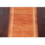 Orange Gabbeh  Wool Runner Rug 3x9