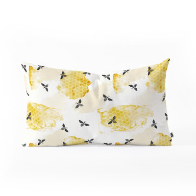 Little Arrow Bees Oblong Lumbar Pillow