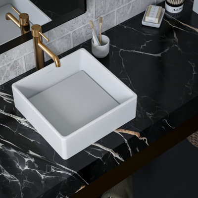 Karran Quattro 14.5'' Square Bathroom Sink