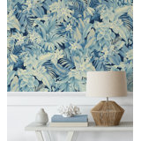 Tommy Bahama Umbrella Palm 18' L x 20.5" W Peel and Stick Wallpaper Roll