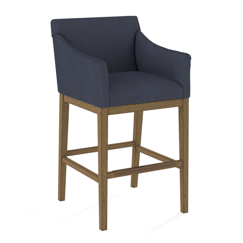 Upholstered Stool, Applause Float The Boat, Pecan
