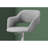 Modern Grey Fabric Bar Stool - Metal, Adjustable Height, Swivel In Design Fabric,