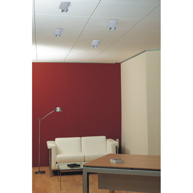 Dau Spot 1 - Light 3.125" Unique/Statement Square Flush Mount, 3.5'' H x 3'' W x 3'' D, Brushed Aluminum
