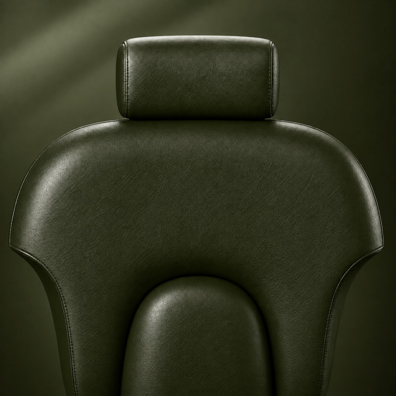 Fauteuil de barbier inclinable de luxe, fauteuil de salon hydraulique réglable en hauteur, fauteuil de coiffeur pour salon de coiffure - Vert