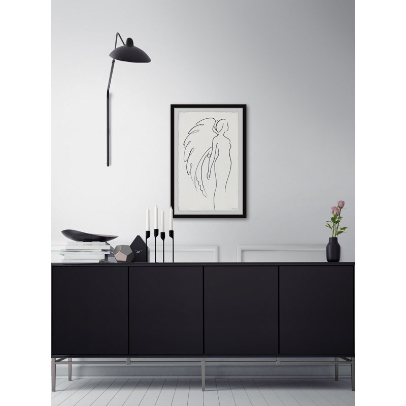 Wings Outline - Single Picture Frame Painting, 91 cm H x 61 cm W x 3.81 cm D