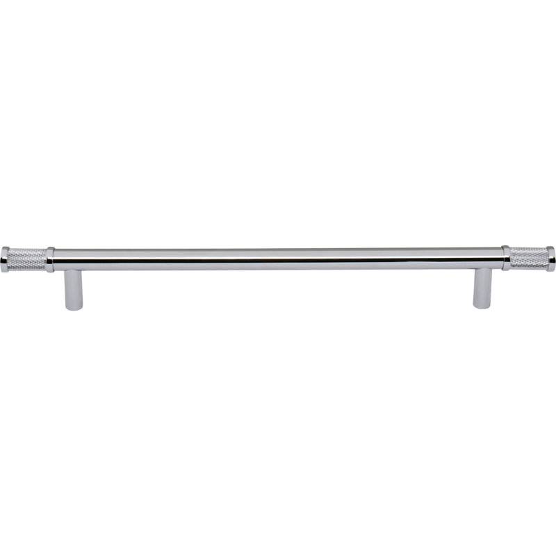 Burnham Bar Pull, Polished Chrome, 8 13/16" Center To Center