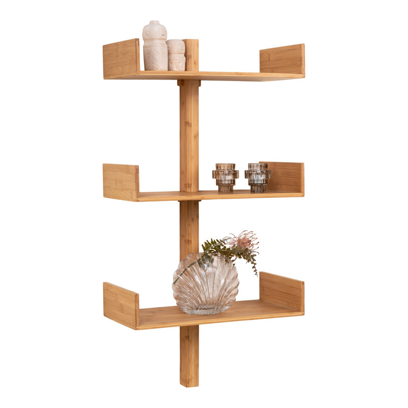 Nadelie 3 Piece Wood Tiered Shelf with Adjustable Shelves