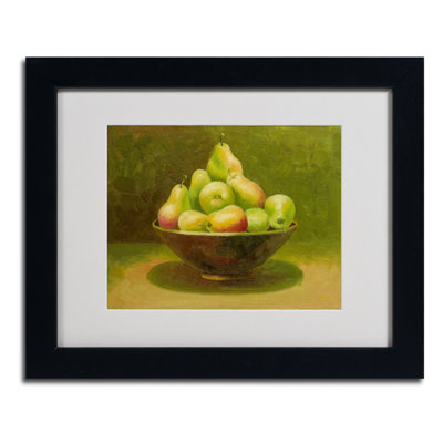 «Still Life with Pears», reproduction sur toile encadrée