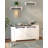 39.4" Storage Chest, Storage Bench Trunk with 2 Hinges, Wooden Box, Lift-Top Chest Organizer, Shoe Bench for Entryway, Bedroom, Living Room, White-1118321491-1118321488