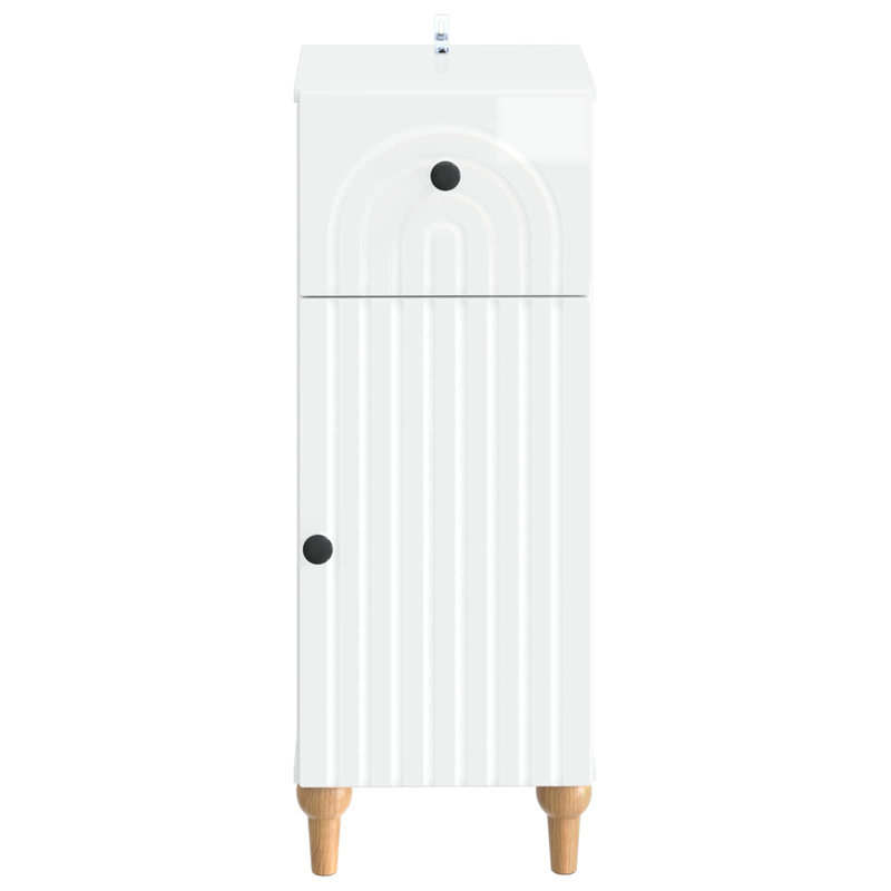 Bathroom Cabinet, High Gloss White