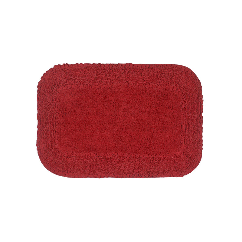 Maytham Bath Rug, Red, Rectangle - 17" W x 24" L