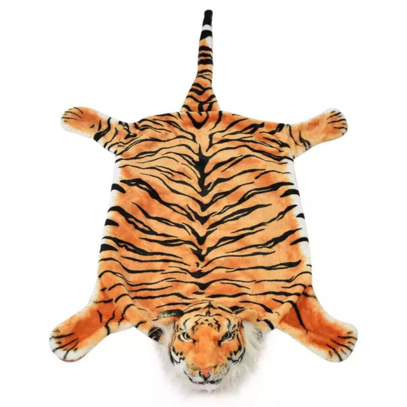 Romeo Children Kids Play Carpet Plush Floor Mat Soft Animal Rug, Brown, 144 cm