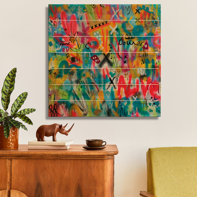 Reproduction d'art murale en bois - Alive par Samantha Redfern