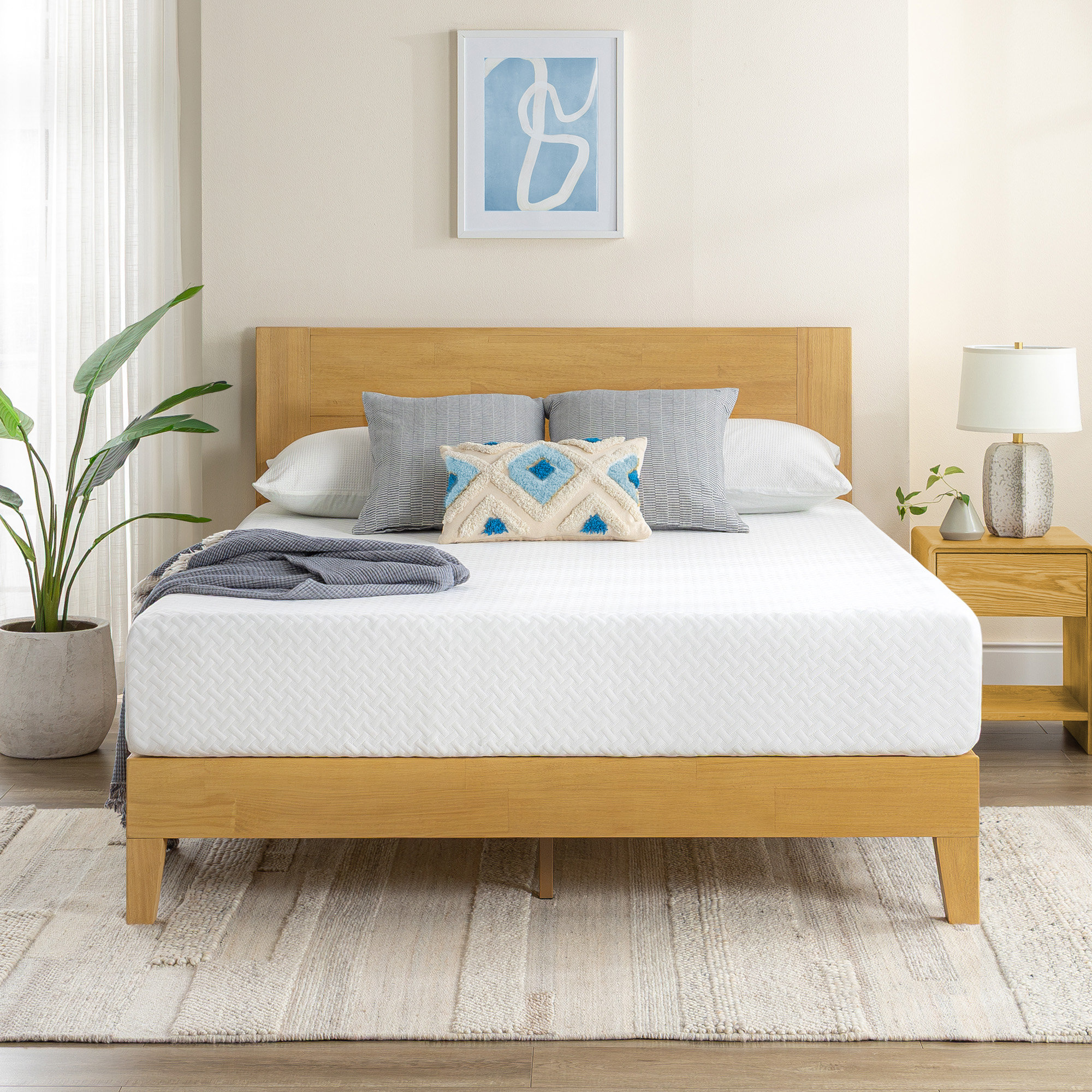 Sleep by Wayfair™ Medium Cooling Gel Memory Foam Mattress, Full, 10"