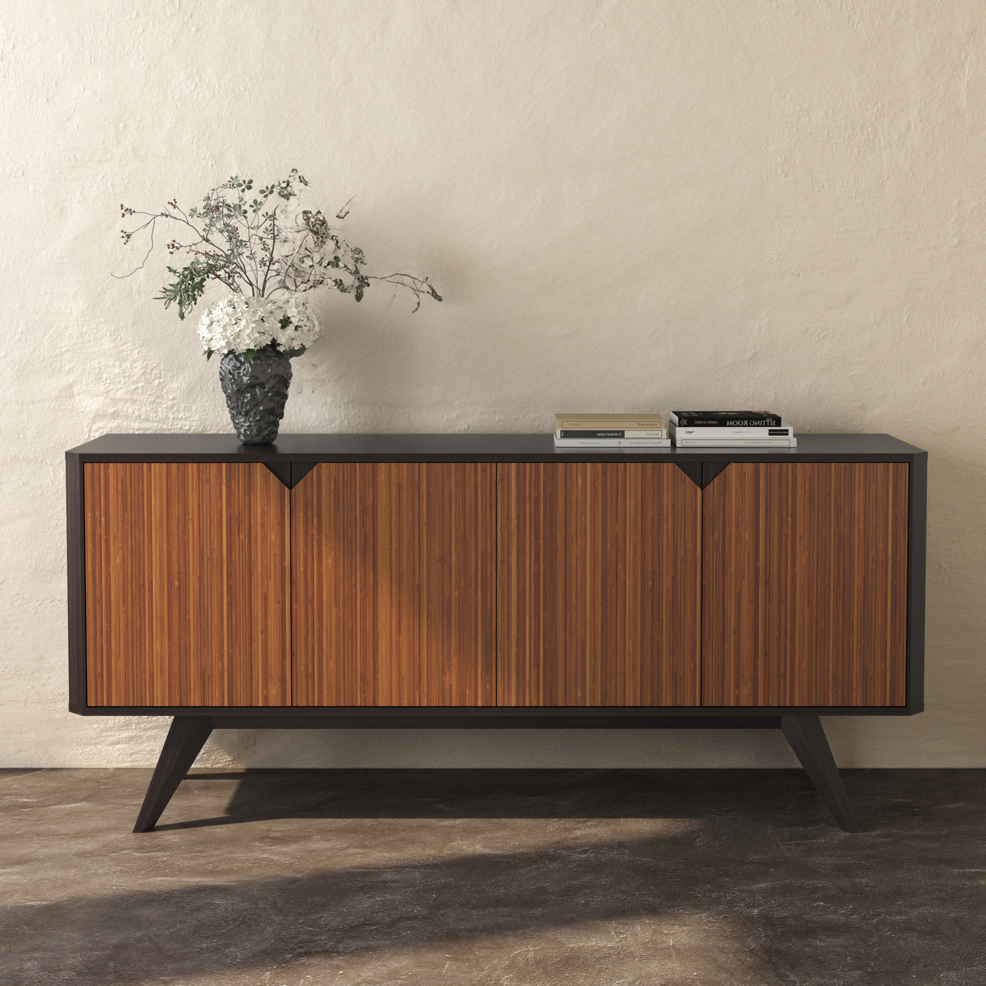 Geffrey 72" Solid Bamboo Sideboard