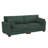 Bentura Upholstered Hunter Green Corduroy Modular Sofa with Pillow Back and Solid Wood Legs-463563711