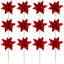 Glitter Poinsettia Spray, 20 Inches-1828114988