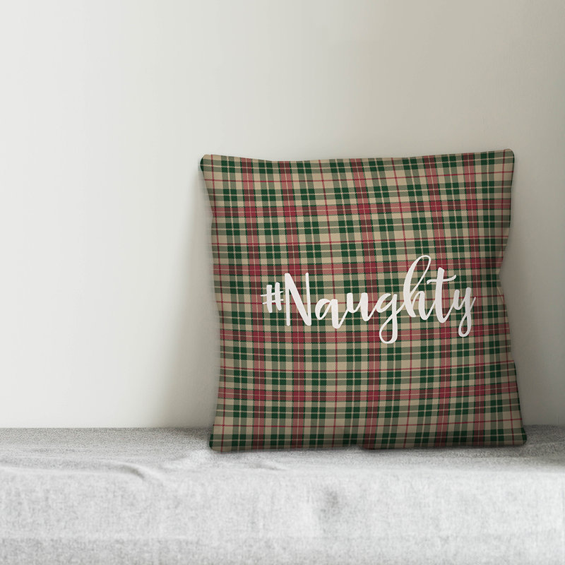  Coussin Naughty in Tartan, Coussin décoratif