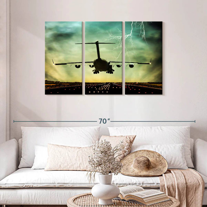 Mehar Last Flight Plane, 28" H x 45" W