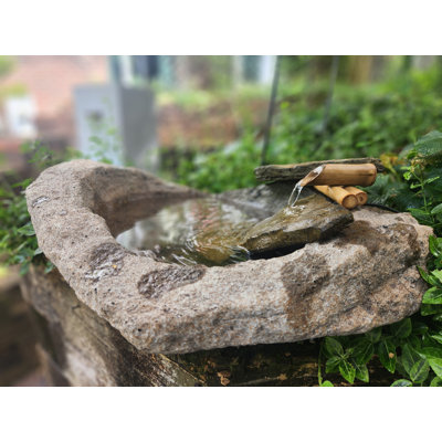 Rock Bowl Small Bamboo Fountain