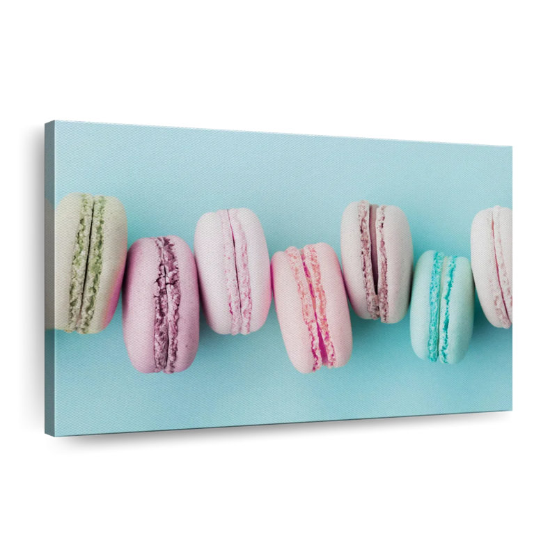 " Delectable Macarons " by Pink Sherbet Photography, 8" H x 12" W x 1" D