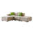 Badrig Modern Sofa Modular Sectional Fabric Sofa