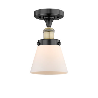Cone 1 Light Semi-Flush Mount