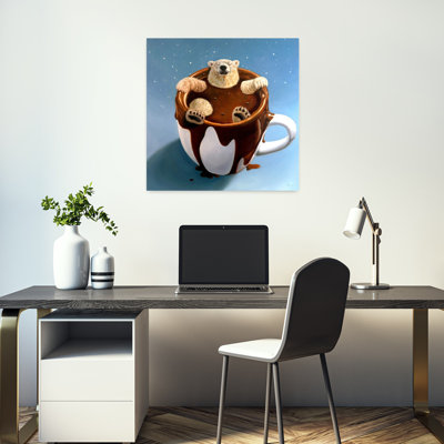 Art contemporain d'hiver urbain chocolat chocolat