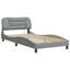 Structure de lit vidaXL avec DEL sans matelas gris clair Hvar 100 x 190 cm