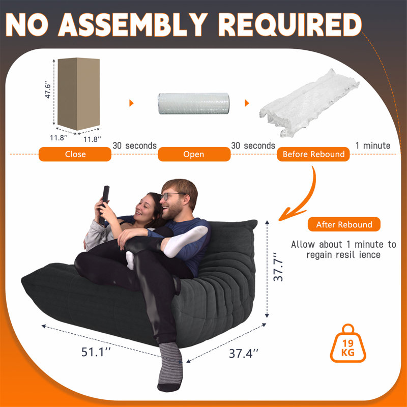Comfortable and Stylish Corduroy Bean Bag Chair for Relaxation and Versatile Use in Various Spaces.