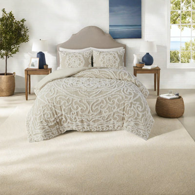 Ensembles de literie touffetés en coton, style chic décontracté pour le confort de la maison