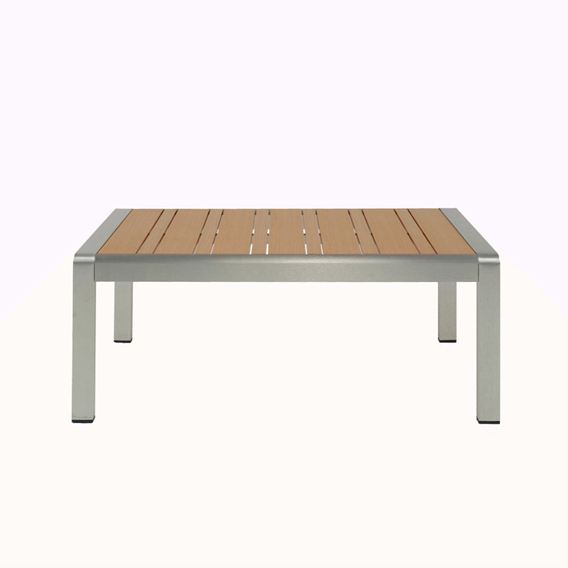 Table basse d'extérieur en aluminium