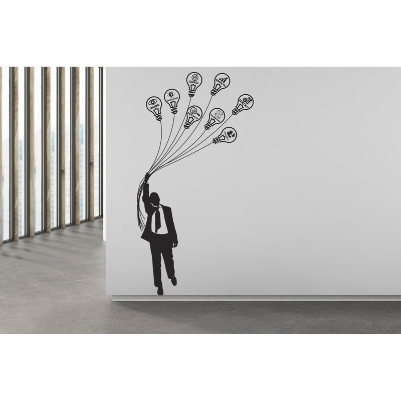 Succès, autocollant mural, vision, objectifs, travail d'équipe, stratégie, H 24 po x l 14 po, Sarcelle