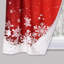 Rideaux de Noël en velours (lot de 2), motif floral, flocons de neige et étoiles, occultants et thermiques, 66 cm de large x 61 cm de long, pour cuisine, salon et salle de bain.