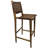 Hand-crafted Solid Wood And Leather High Top Chair/barstool