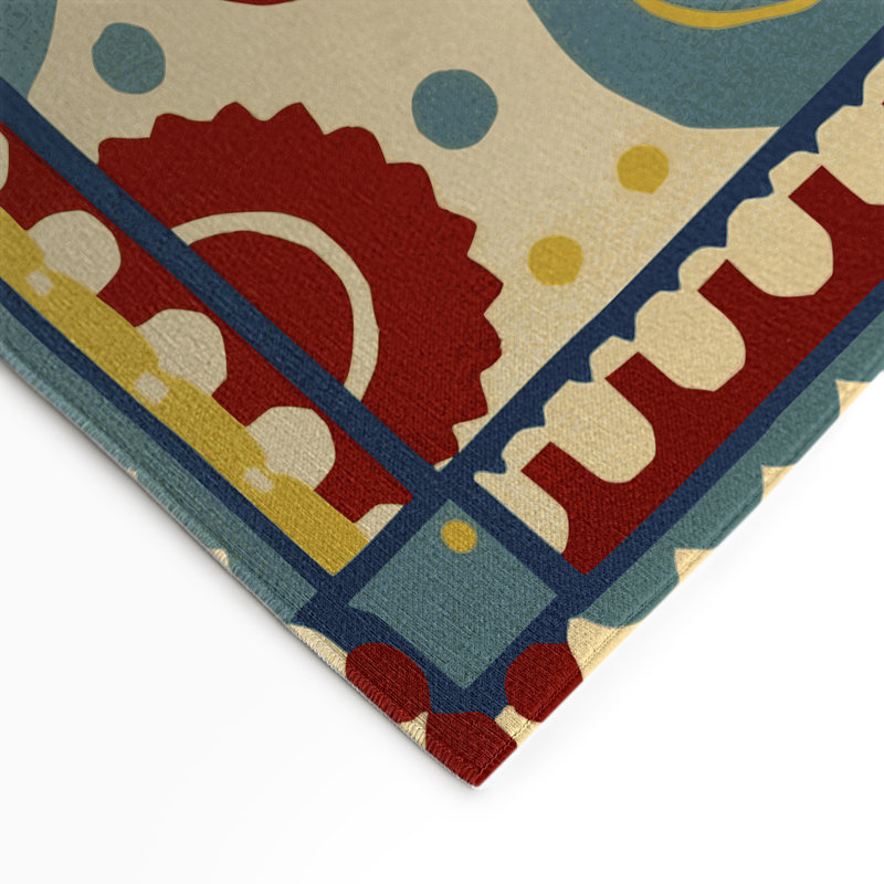 Flashy Curve Indoor And Outdoor Area Rug, Rectangle 9 pi x 12 pi