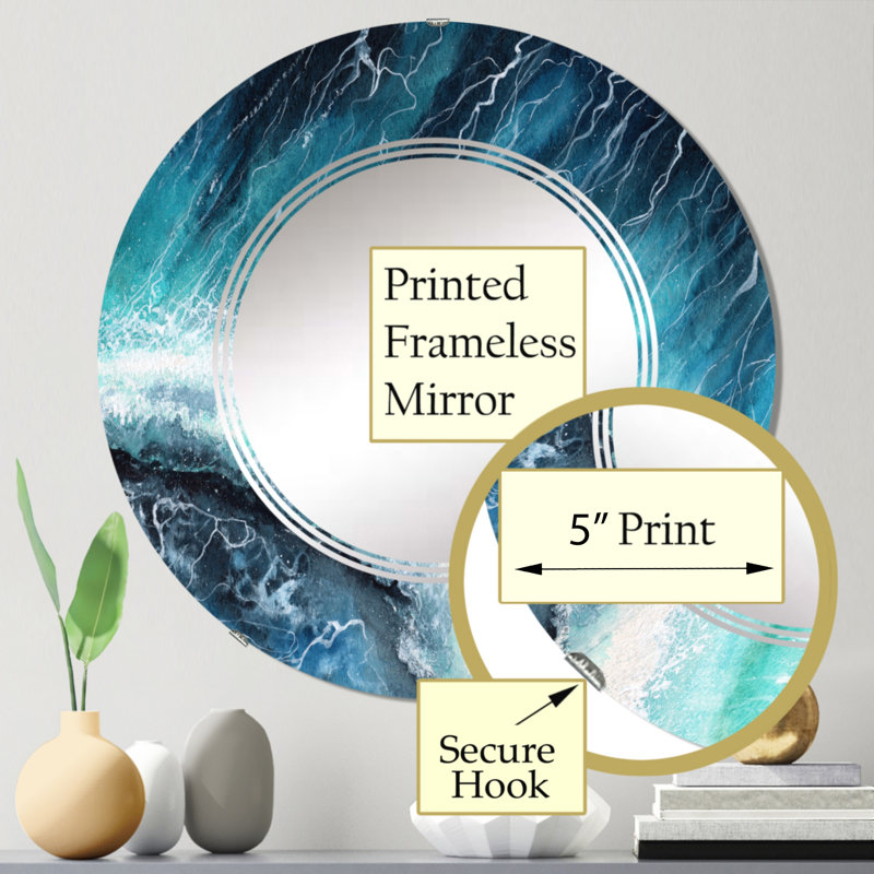 Circle Mirror, 24" x 24"