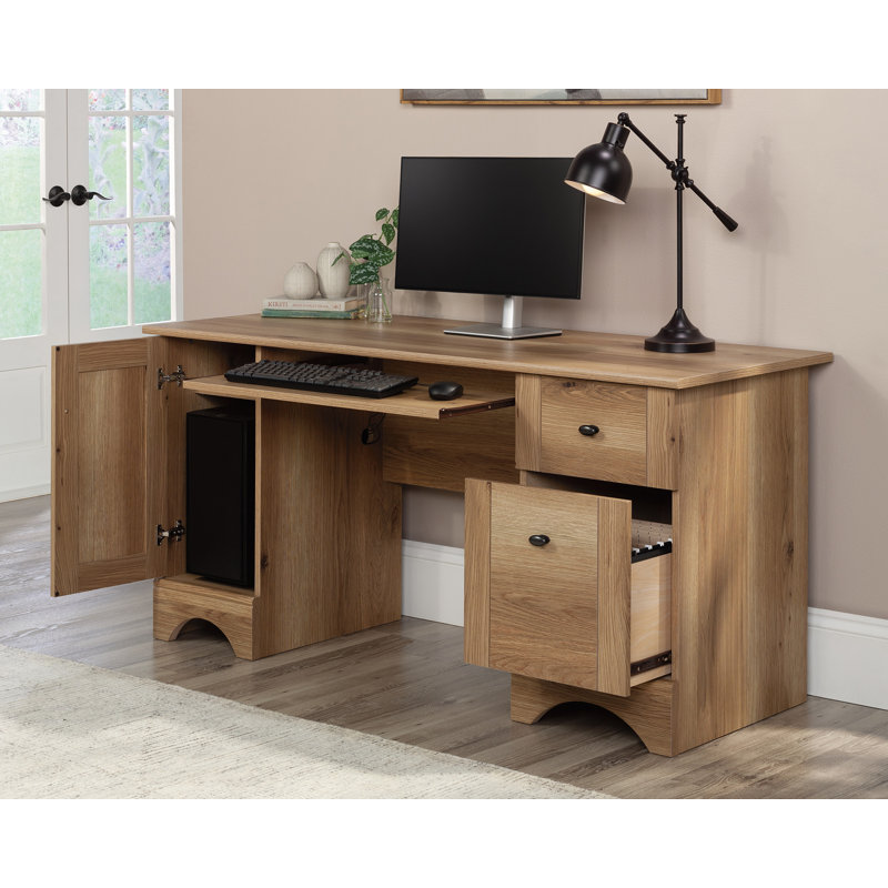 Damian Computer Desk Esb 3A, Timber Oak