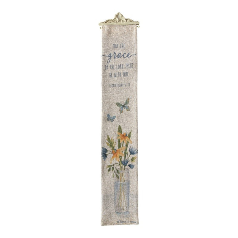  Paire de clochettes décoratives en polyester 9 x 41 po May The Grace Of The Lord