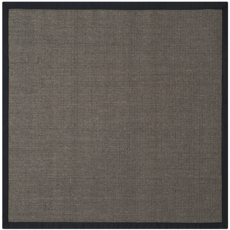 Dollard Natural Fiber Sisal With Latex Solid Color Rug