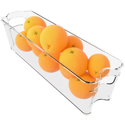 Bacs de rangement transparents pour congélateur, ensemble de 4, bacs de réfrigérateur empilables
