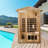  KISRAIS Outdoor 2 Person Far Infrared Sauna withstand Outdoor Temp -4℉-104℉ Low EMF Sauna Room for Home-6 Low EMF Heaters-Chromotherapy-Bluetooth Speakers-121450371