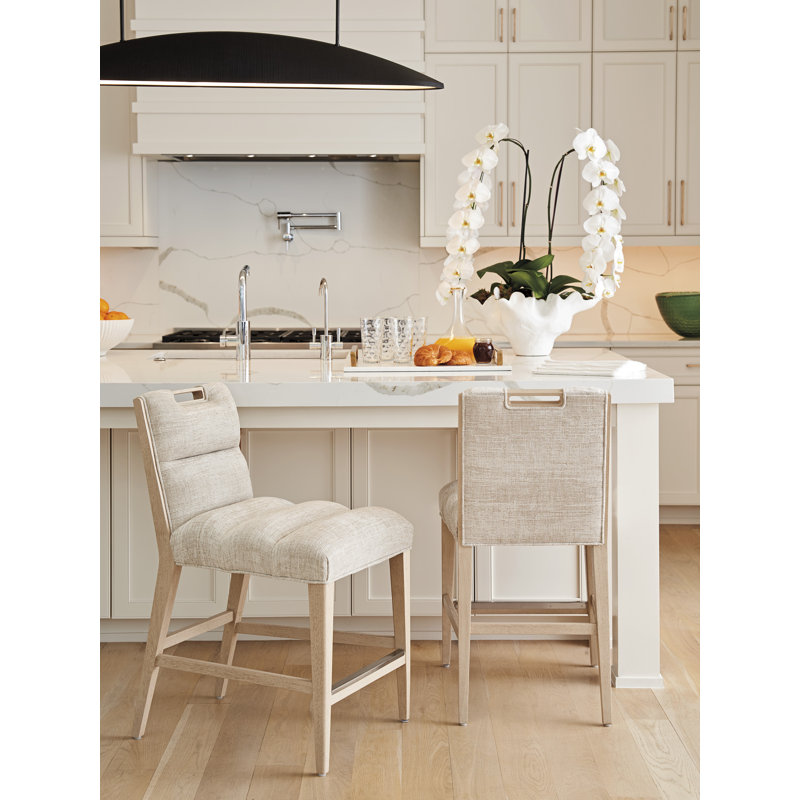 Sunset Key Greer Bar & Counter Stool, Beige, Counter Stool (24" Seat Height)